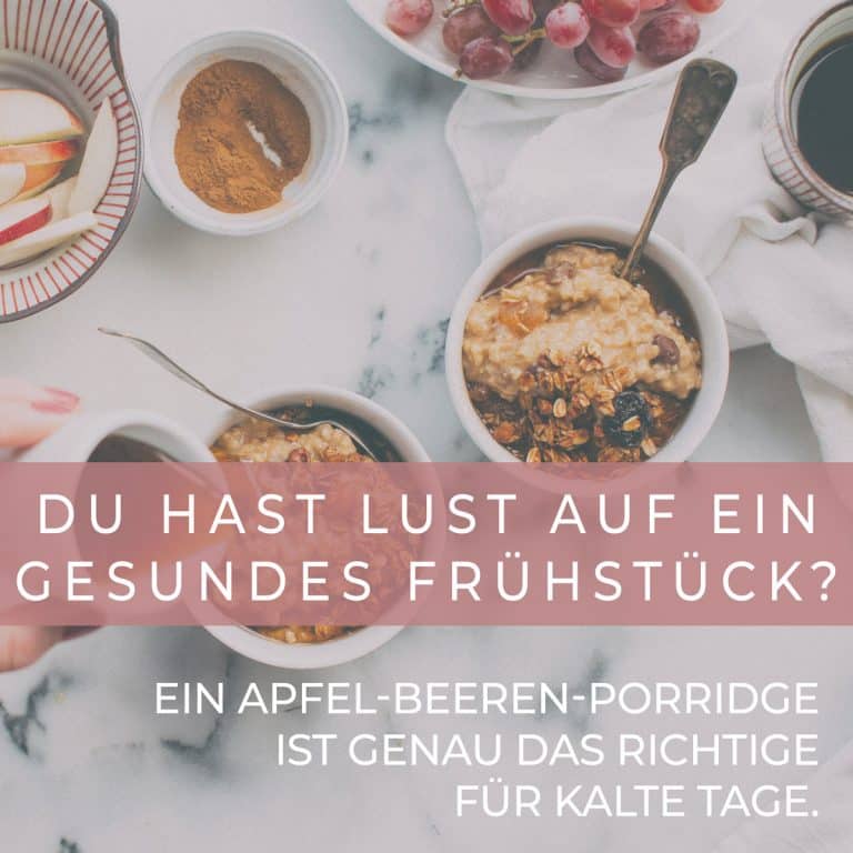 Apfel-Beeren-Porridge